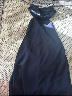 Navy Blue Maxi Slip Dress